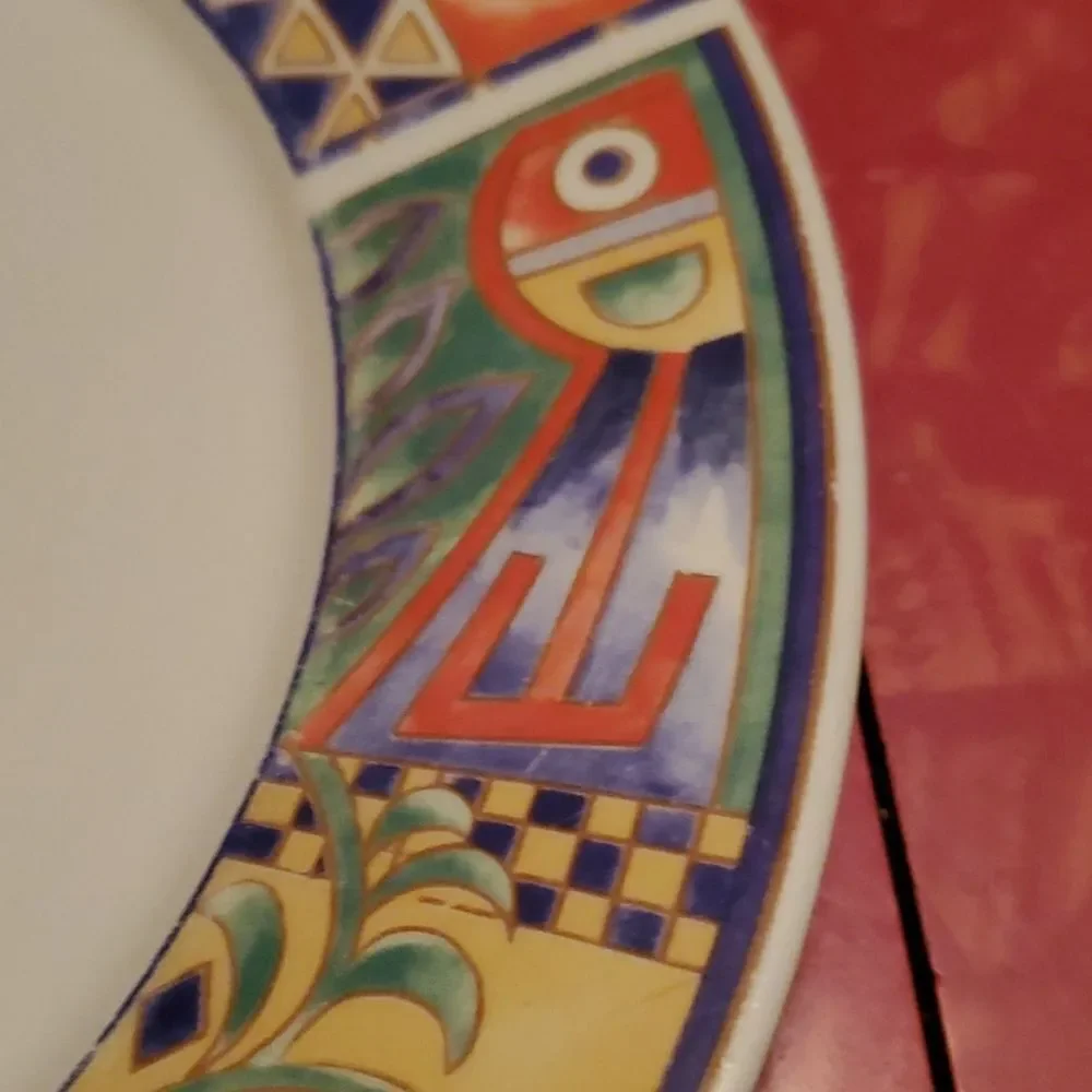 Lynns Stoneware Savanna Rim Dinner Plate 10 5/8